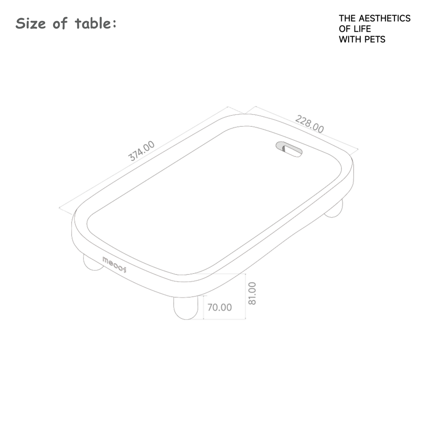 MEOOF CLOUDLINE FEEDER TABLE