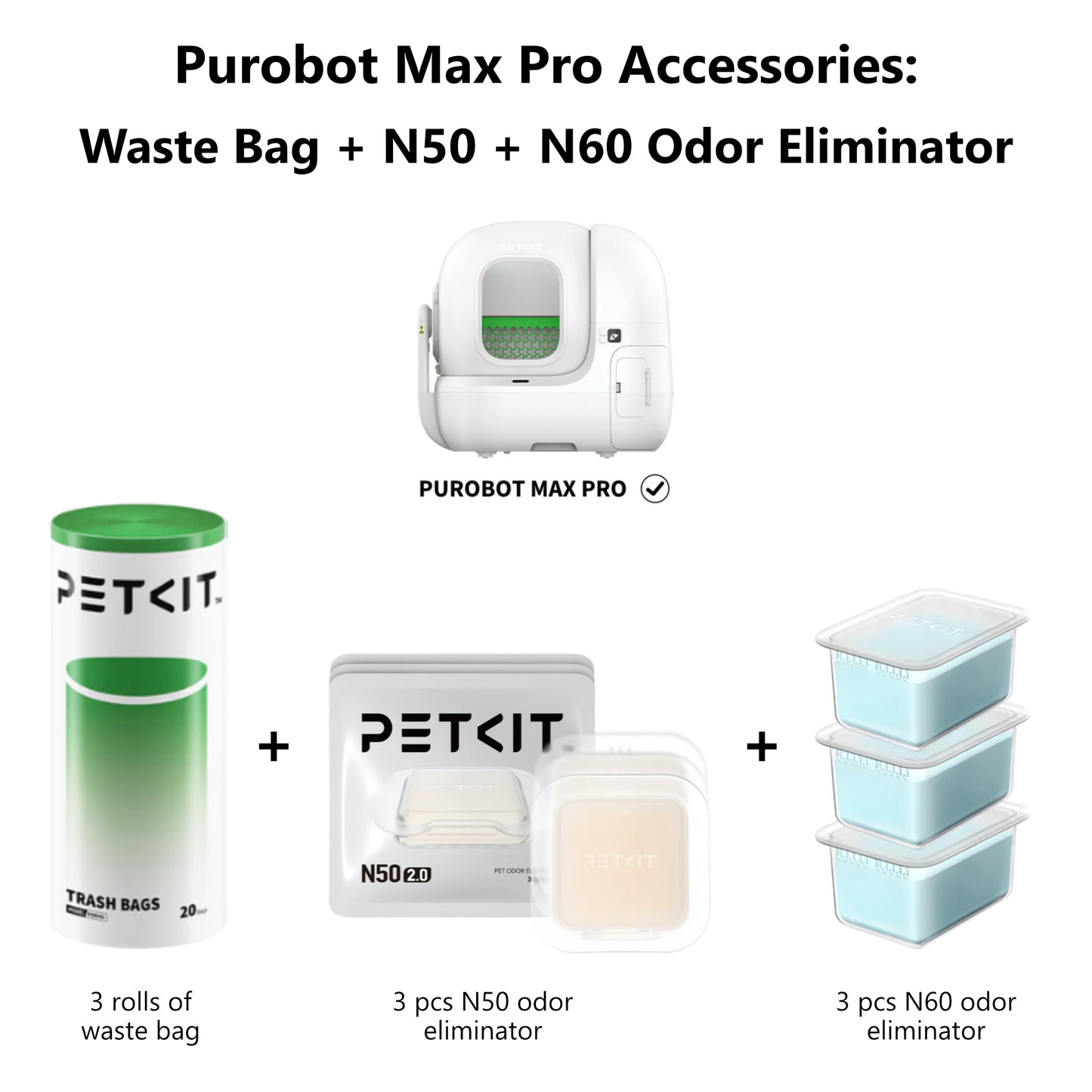 PETKIT PUROBOT MAX PRO & MAX PRO 2 ACCESSORIES BUNDLE