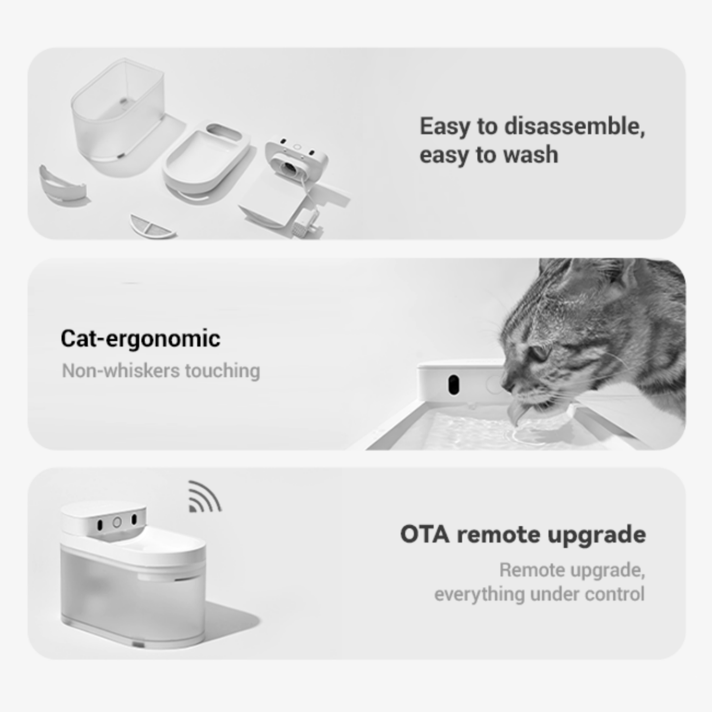 CATLINK AI 5000mAh Wireless Rechargeable Pet Water Fountain Water Dispenser