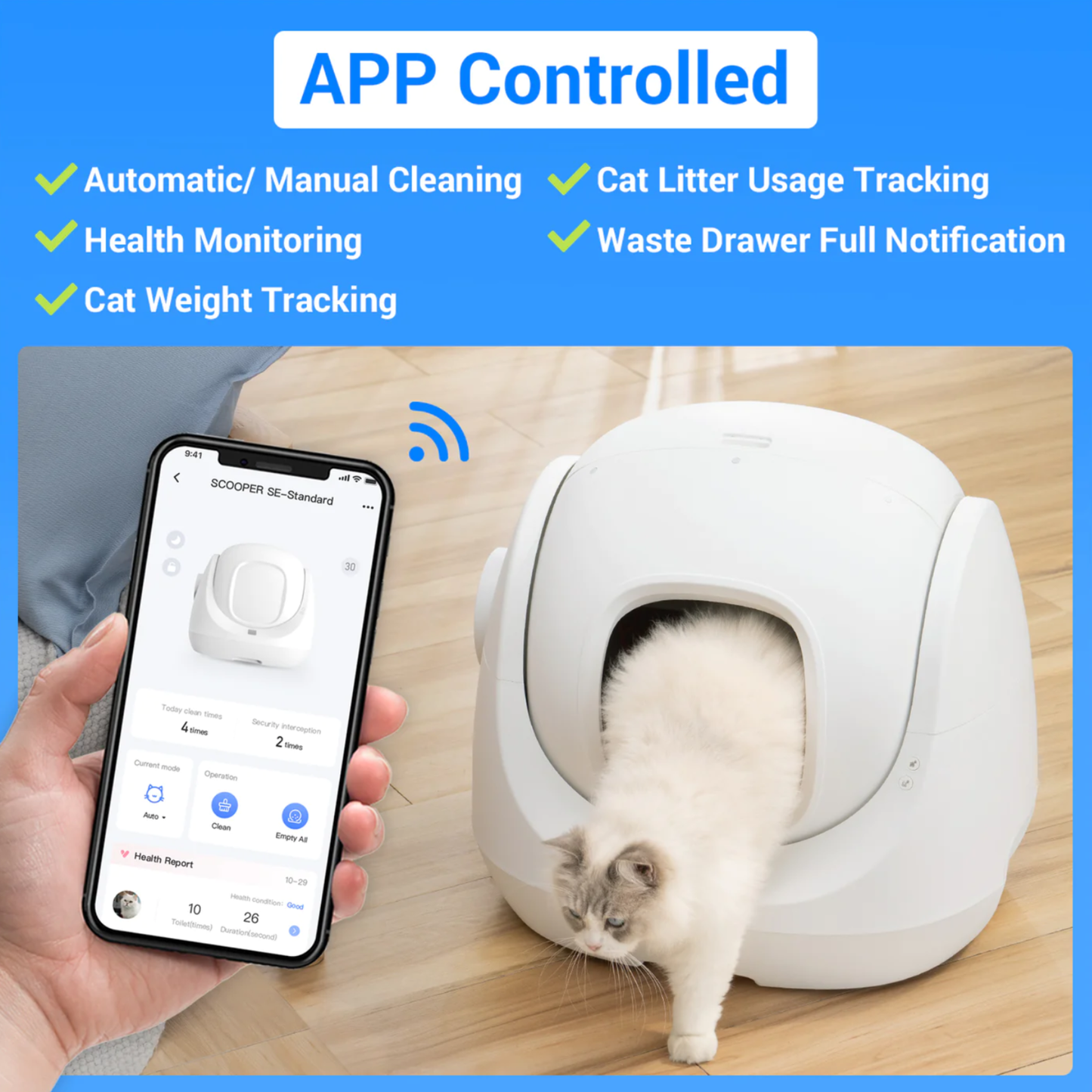 CATLINK Scooper SE Baymax Automatic Cat Litter Box