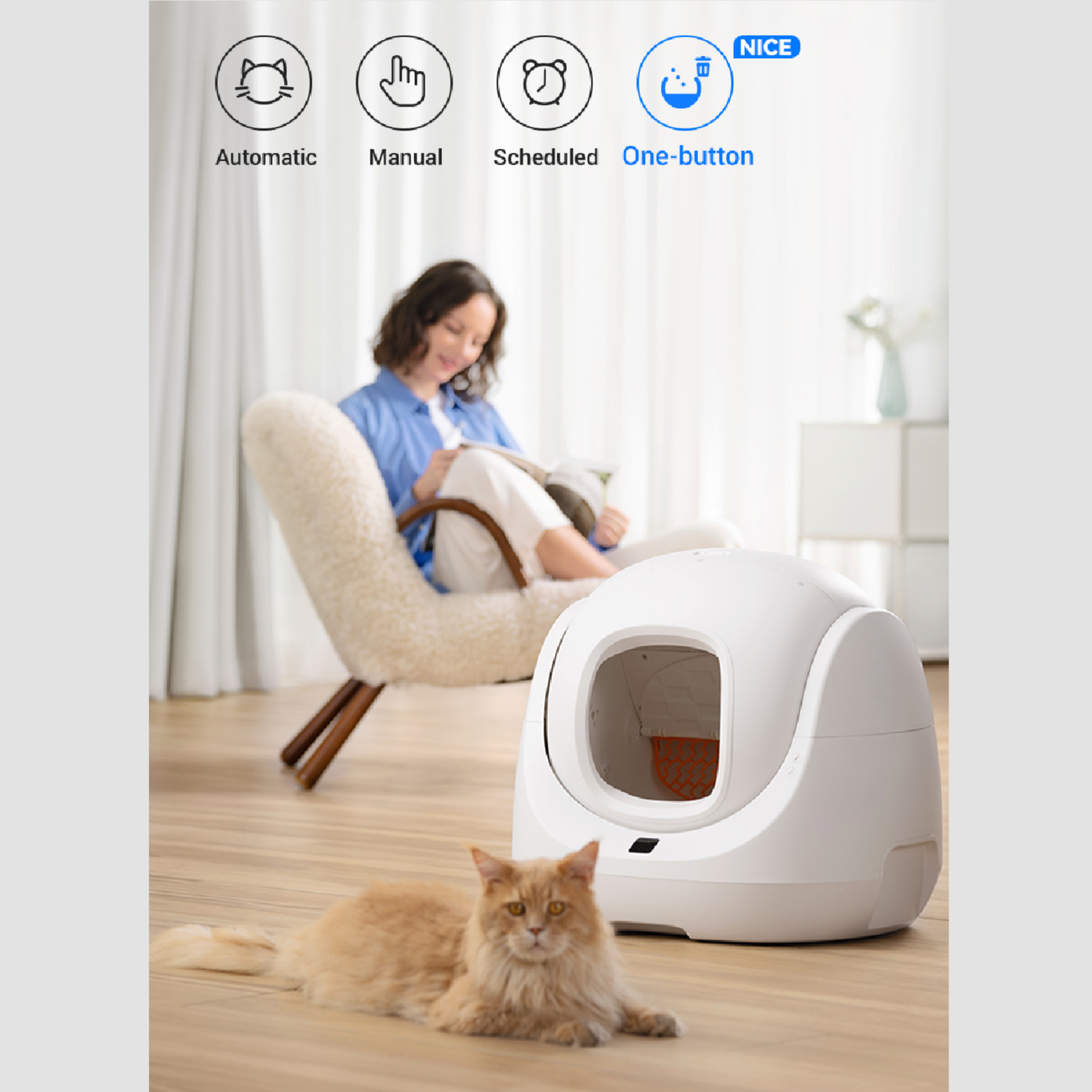 CATLINK Scooper SE Baymax Automatic Cat Litter Box