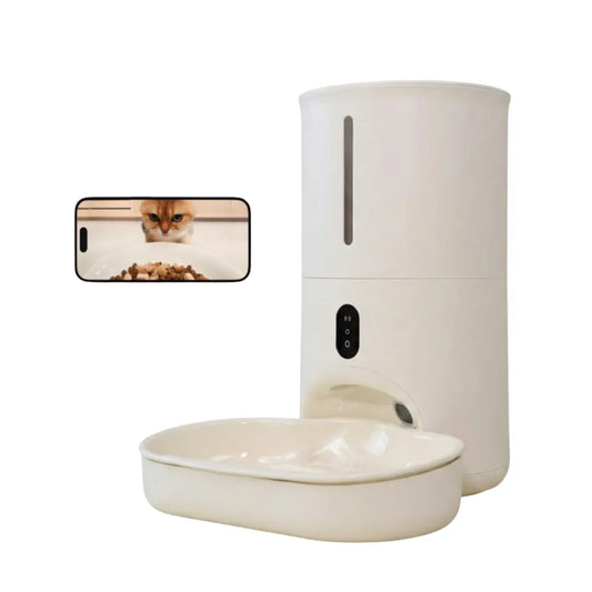 MEOOF SWISSROLL WIRELESS SMART PET FEEDER WITH CAMERA (CLOUD BOWL) (4L)