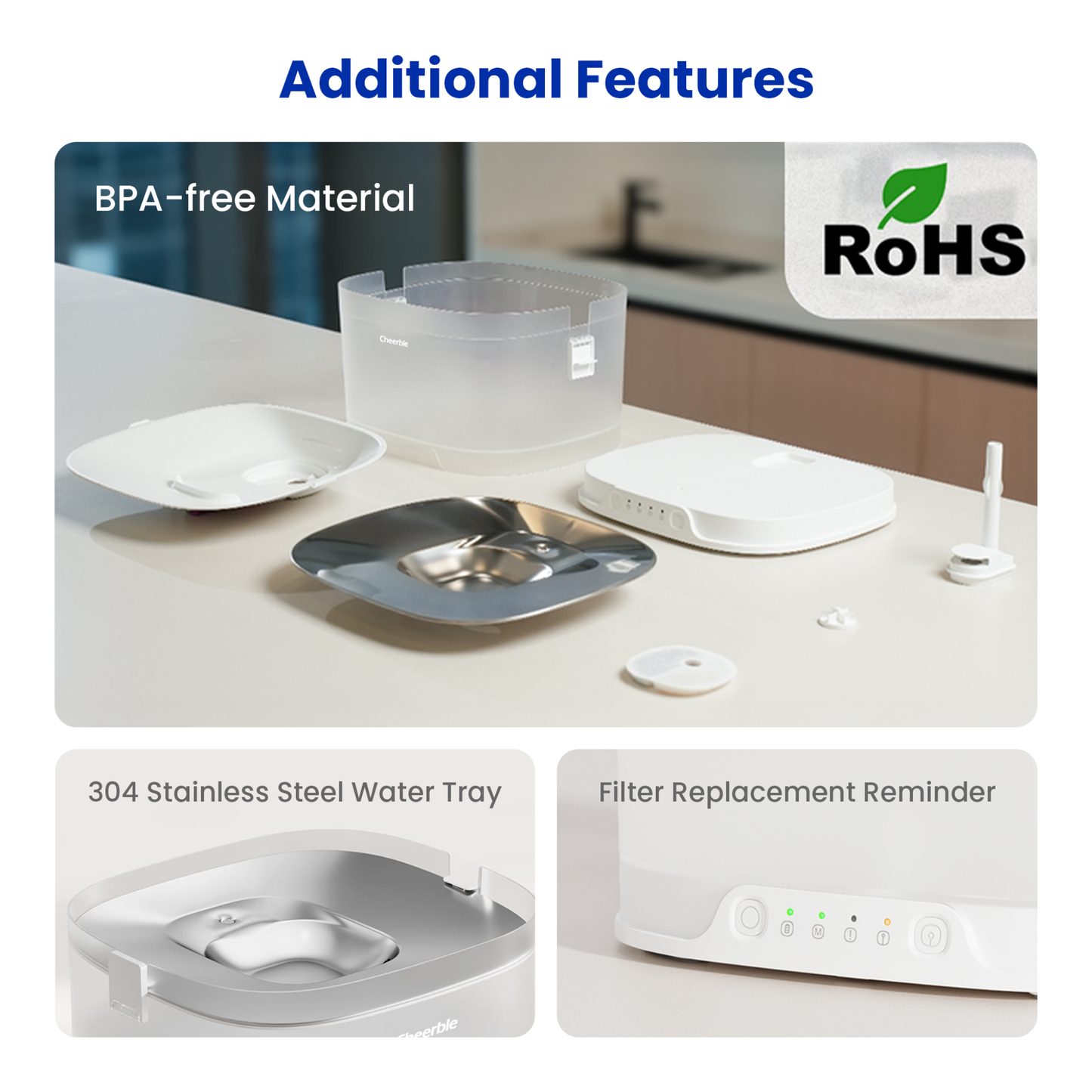 CHEERBLE D1 PRO WIRELESS DOG FOUNTAIN