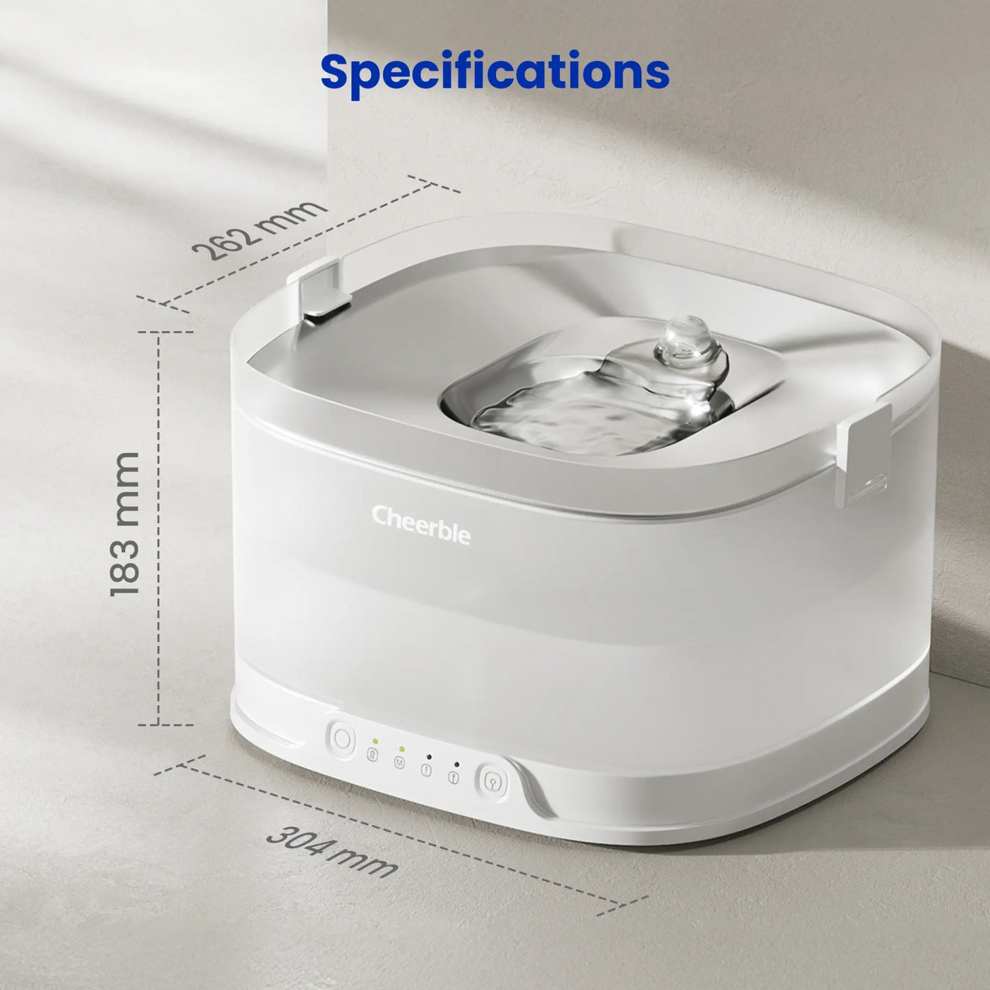 CHEERBLE ELFIN D1 PRO 4 LITRE WIRELESS DOG WATER FOUNTAIN