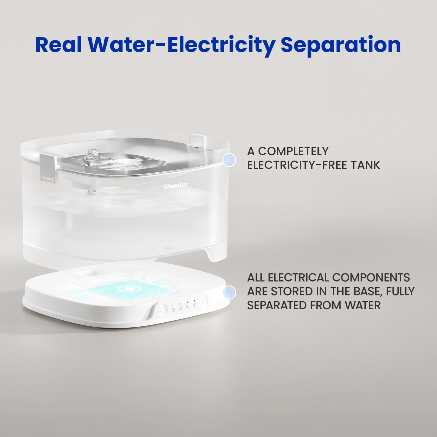 CHEERBLE D1 PRO WIRELESS DOG FOUNTAIN