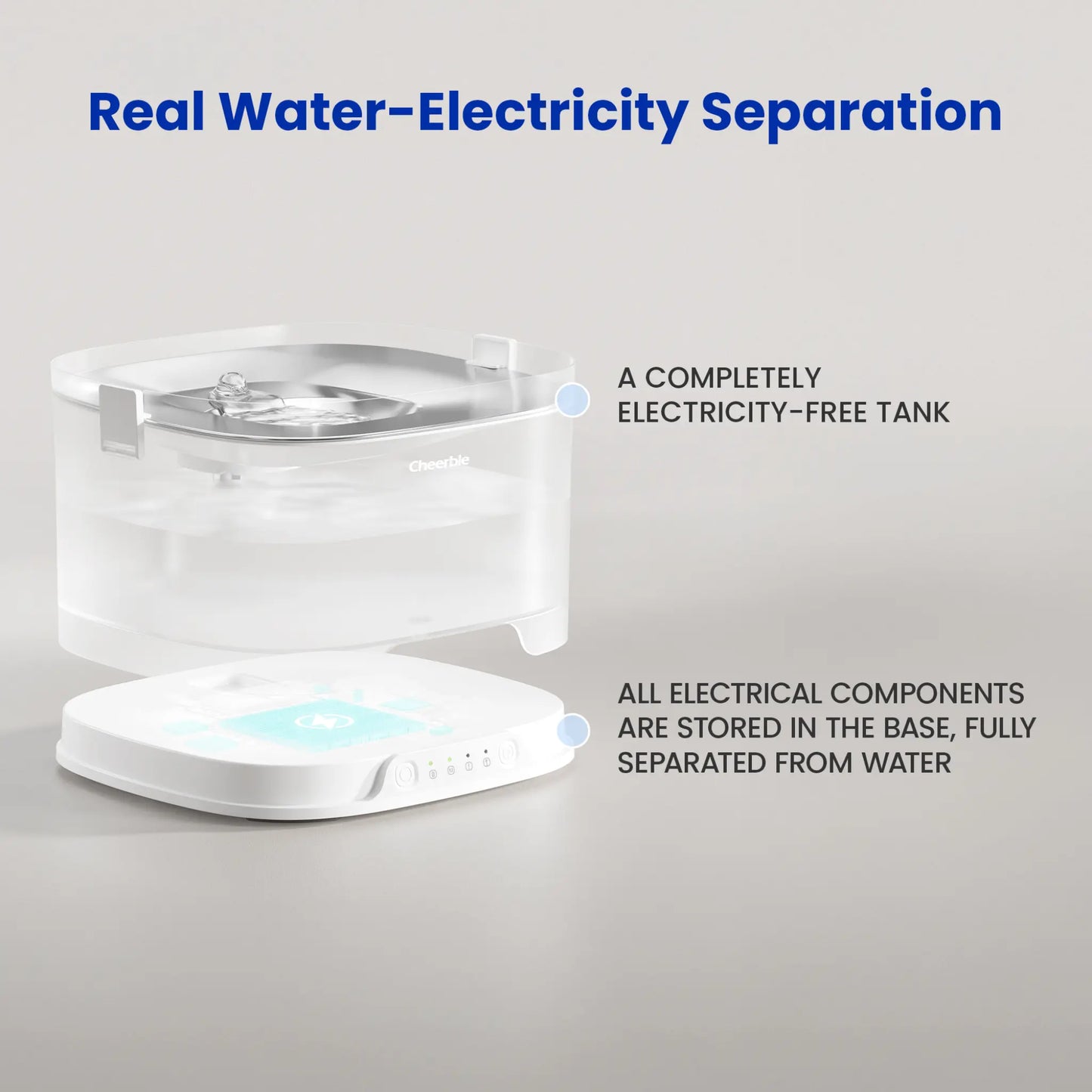 CHEERBLE ELFIN D1 PRO 4 LITRE WIRELESS DOG WATER FOUNTAIN