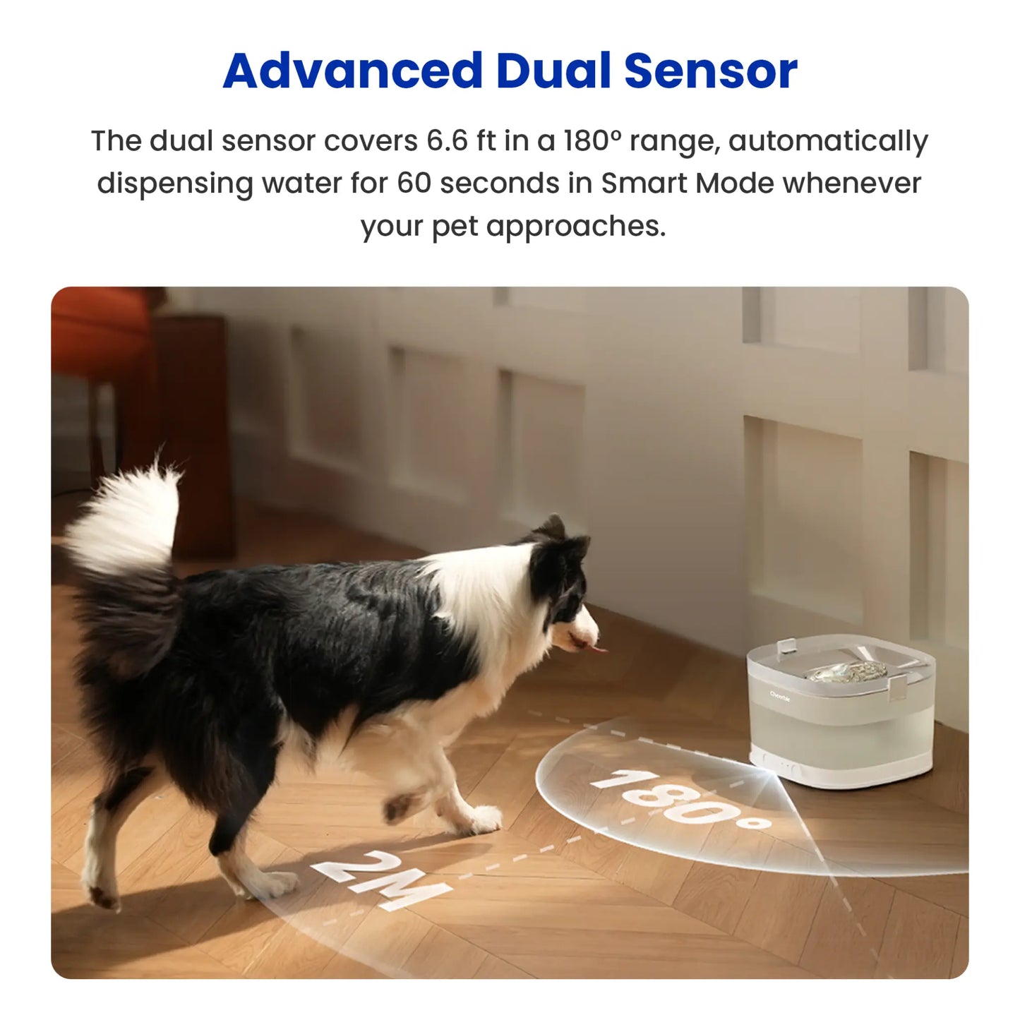 CHEERBLE ELFIN D1 PRO 4 LITRE WIRELESS DOG WATER FOUNTAIN