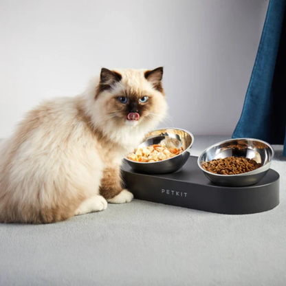 PETKIT FRESH NANO METAL ADJUSTABLE DOUBLE FEEDING BOWL