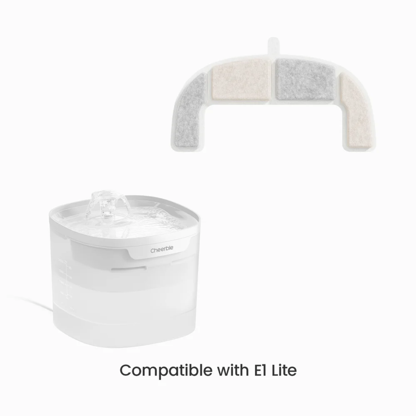 CHEERBLE 8-PC WATER FILTER FOR E1 LITE PET FOUNTAIN