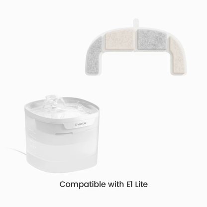 CHEERBLE 8-PC WATER FILTER FOR E1 LITE PET FOUNTAIN