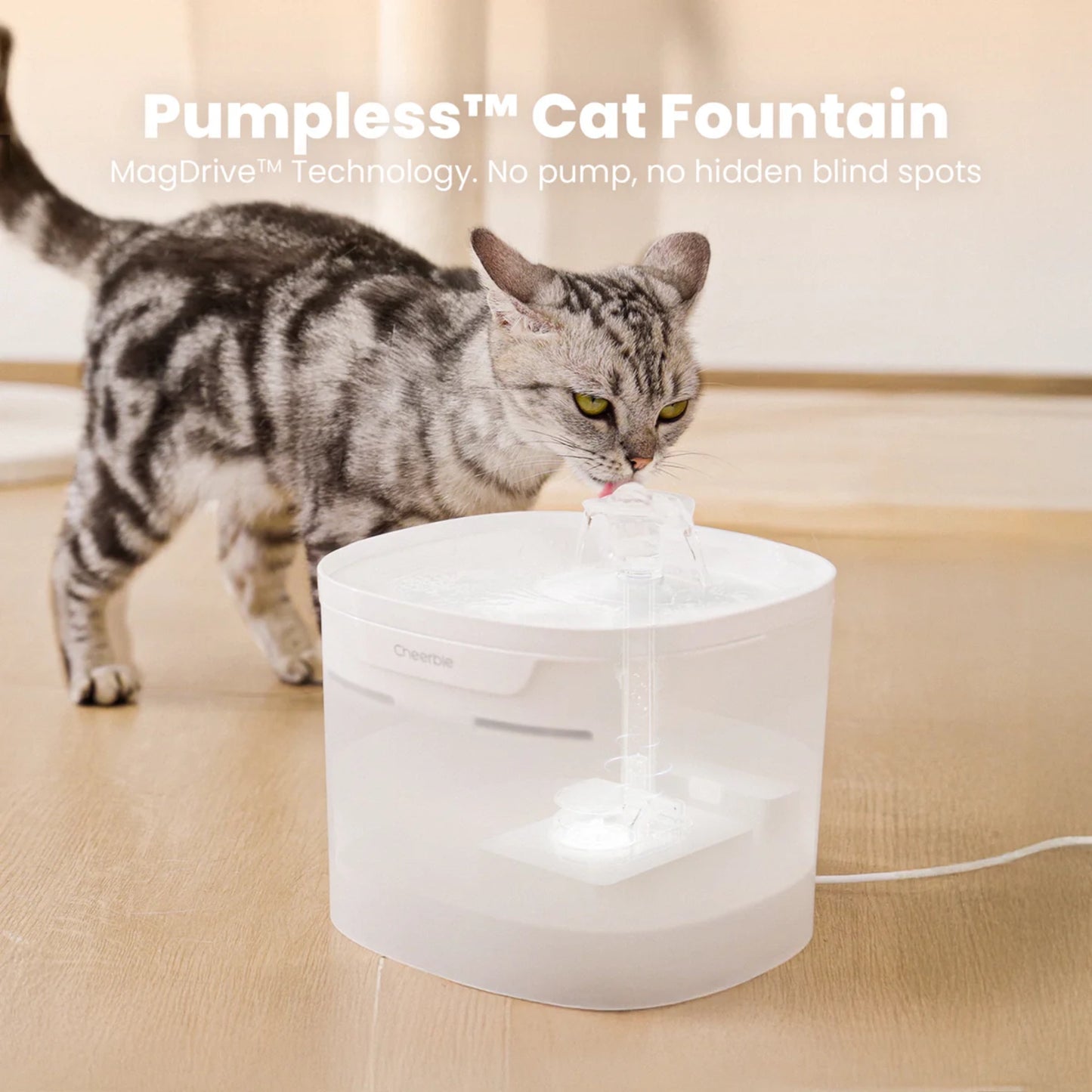 CHEERBLE ELFIN E1 LITE 2 LITRE PET WATER FOUNTAIN