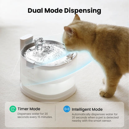 CHEERBLE ELFIN E1+ 2 LITRE WIRELESS PET WATER FOUNTAIN