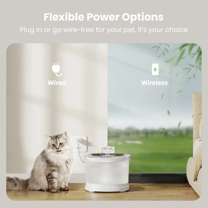 CHEERBLE ELFIN E1+ 2 LITRE WIRELESS PET WATER FOUNTAIN