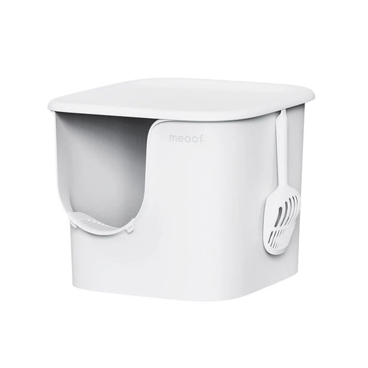 MEOOF 90L GREAT HOUSE CAT LITTER BOX (WHITE)