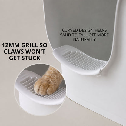 MEOOF 90L GREAT HOUSE CAT LITTER BOX (WHITE)