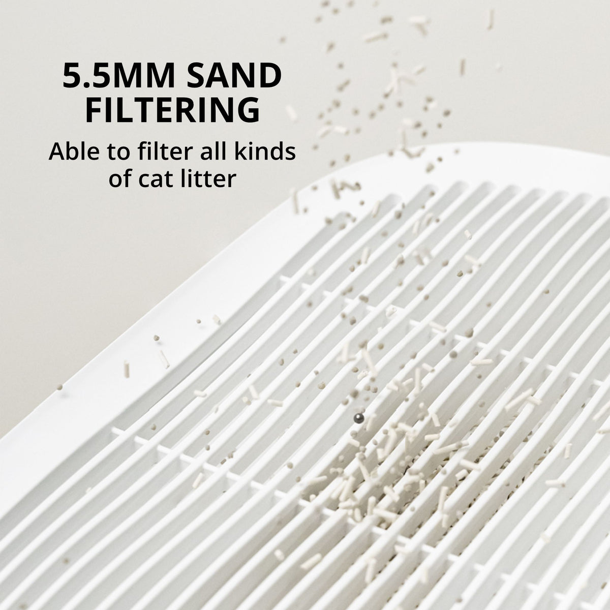 MEOOF 90L GREAT HOUSE CAT LITTER BOX WITH HALLWAY SAND CORRIDOR (WHITE)