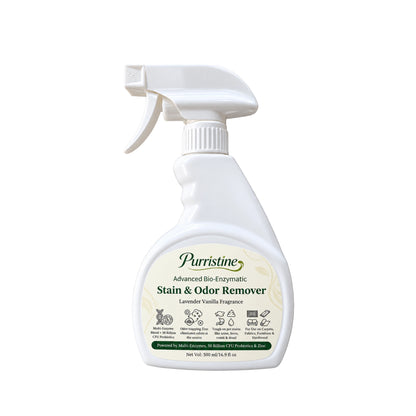 PURRISTINE ADVANCED BIO-ENZYMATIC PET STAIN AND ODOR REMOVER (LAVENDER VANILLA)(500ML)