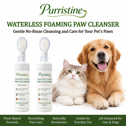 PURRISTINE GENTLE NO-RINSE PAW CLEANSER (UNSCENTED)(210ML)