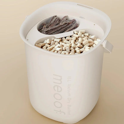 MEOOF SMART VACUUM PET FOOD DRY BUCKET (15L)