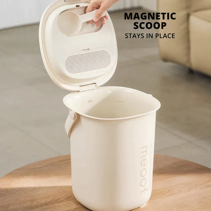 MEOOF SMART VACUUM PET FOOD DRY BUCKET (15L)
