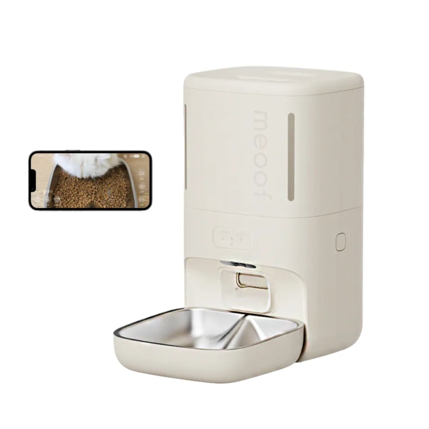 MEOOF MOUSSE WIRELESS SMART PET FEEDER WITH CAMERA (5.5L)