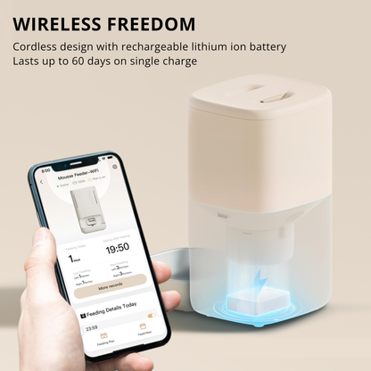 MEOOF MOUSSE WIRELESS SMART PET FEEDER WITH CAMERA (5.5L)