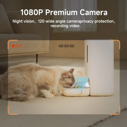 MEOOF MOUSSE WIRELESS SMART PET FEEDER WITH CAMERA (5.5L)