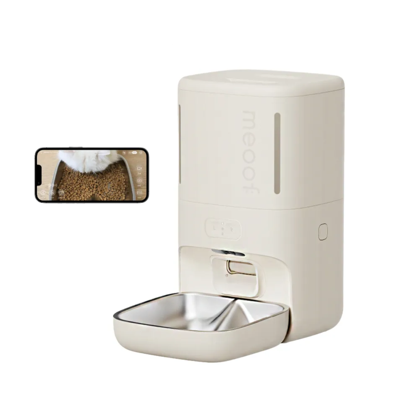 MEOOF MOUSSE WIRELESS SMART PET FEEDER WITH CAMERA (5.5L)