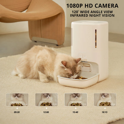 MEOOF MOUSSE WIRELESS SMART PET FEEDER WITH CAMERA (5.5L)