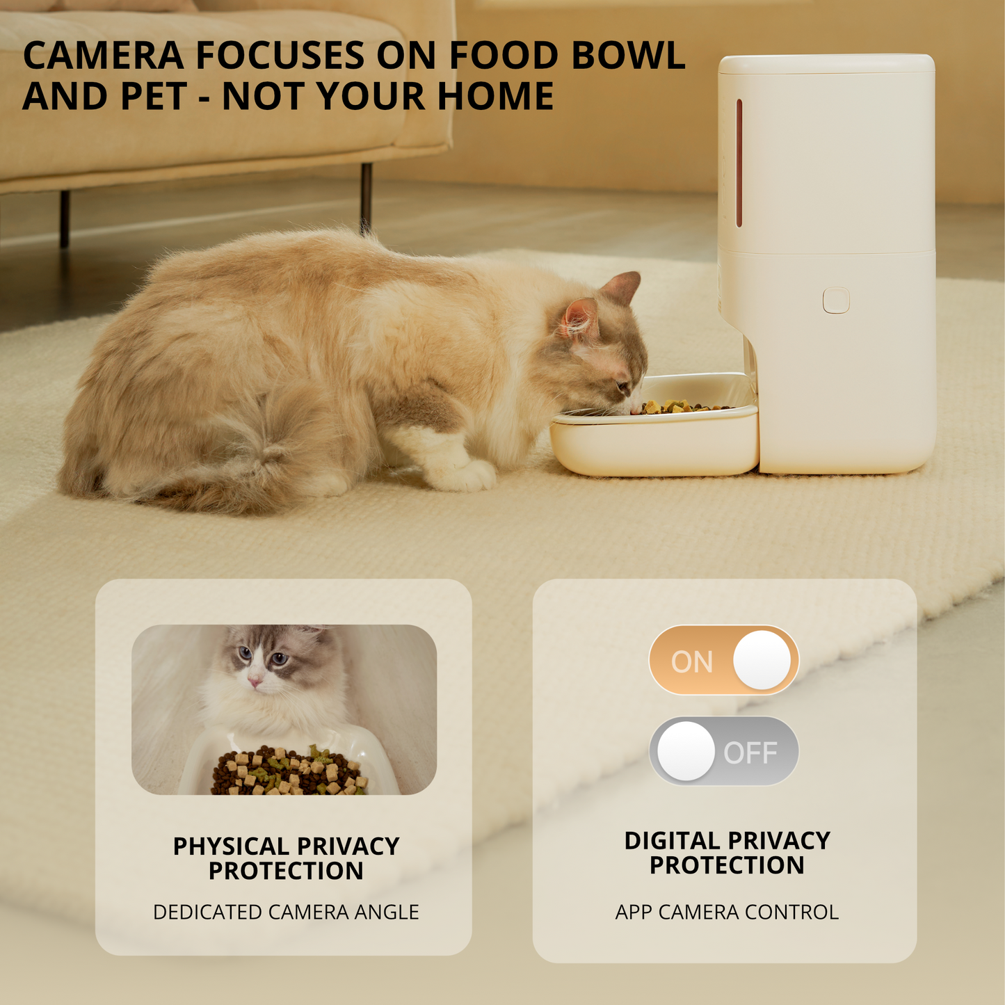 MEOOF MOUSSE WIRELESS SMART PET FEEDER WITH CAMERA (5.5L)
