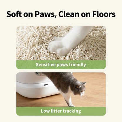 PETKIT NATURAL CAT LITTER (CASSAVA & TOFU)(2.4KG PER PACK)