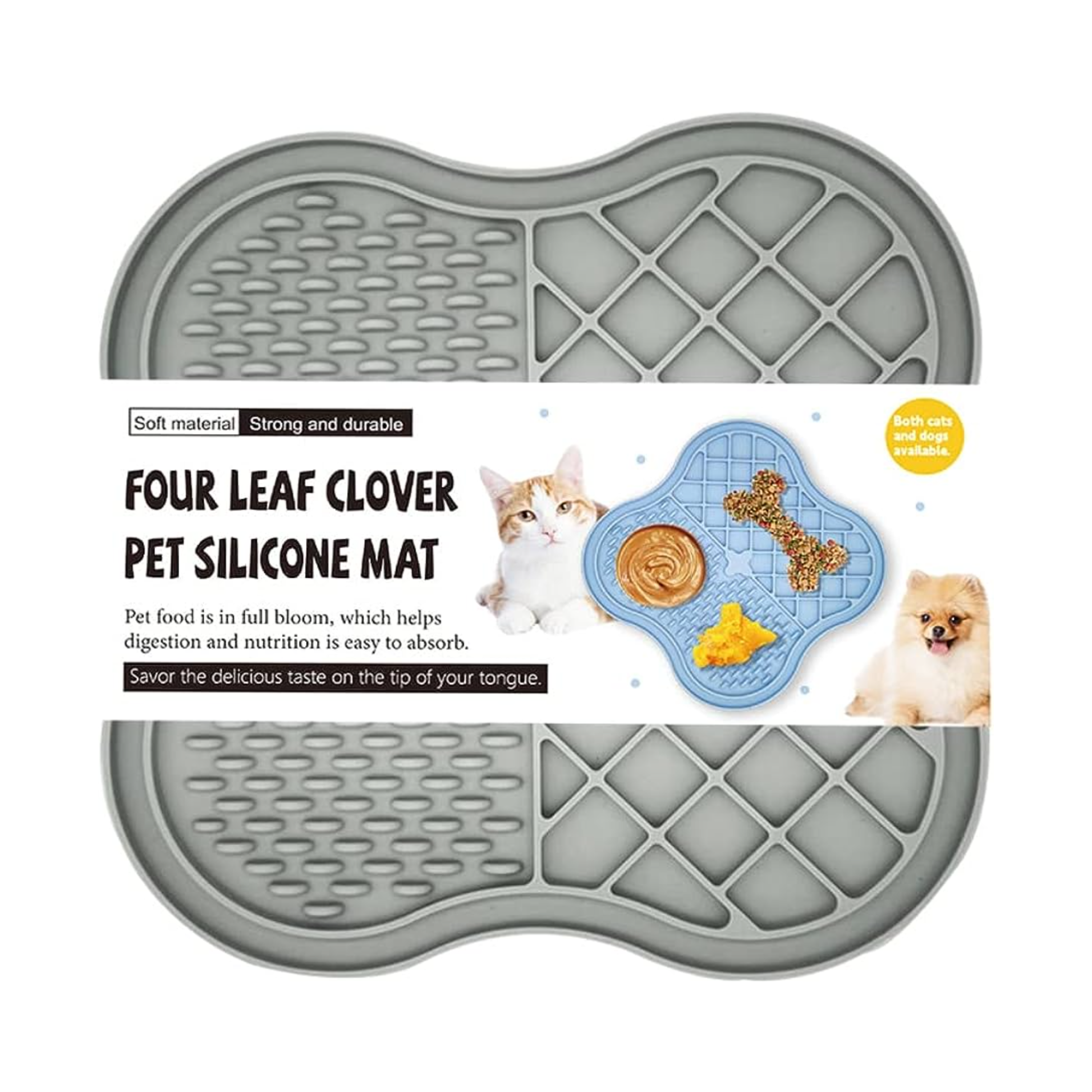 Femont Small Silicone Snuffle Mat for Small Dog Puppy Cat Slow Down  Eating,Slow Feeder Lick Mat for Dry Wet Food for Pet Training  Smell,Encourages