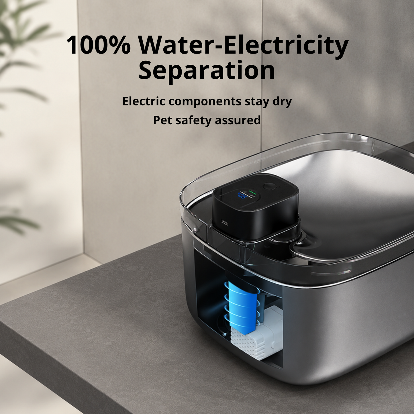 PET TANK 2 WIRELESS STAINLESS STEEL 5.5L (UVC) PET WATER FOUNTAIN