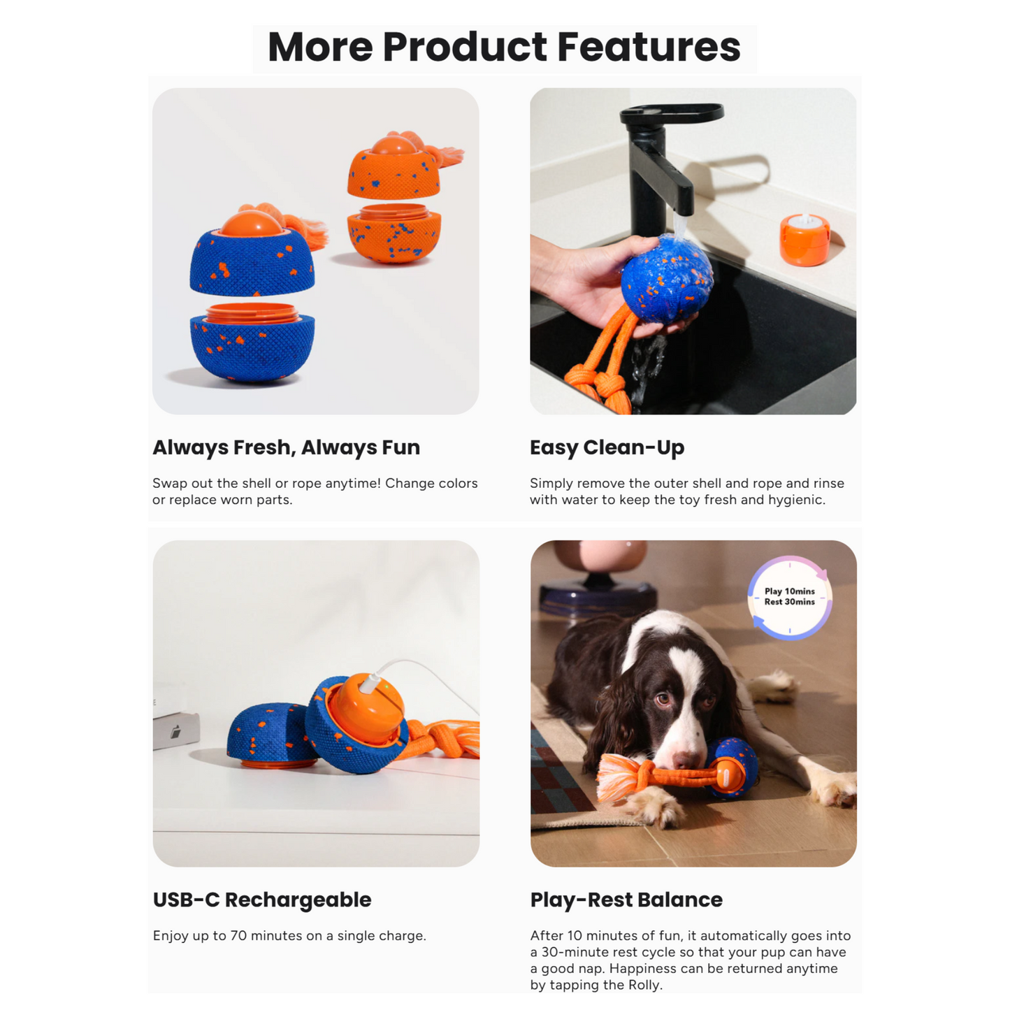 CHEERBLE WICKED BALL ROLLY AUTOMATIC INTERACTIVE TOY (DOG)