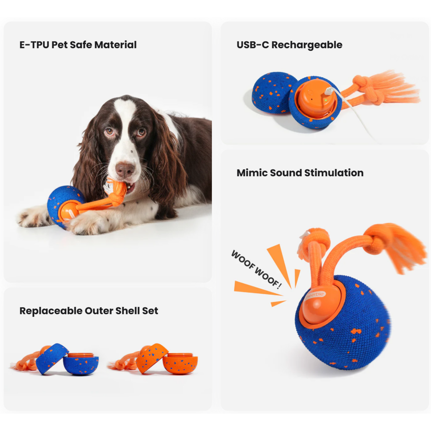 CHEERBLE WICKED BALL ROLLY AUTOMATIC INTERACTIVE TOY (DOG)
