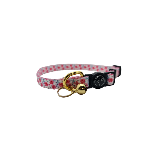 FURRKIDZ Adjustable Cat Collar with Breakaway Buckle Cat Series - Roses in Bloom