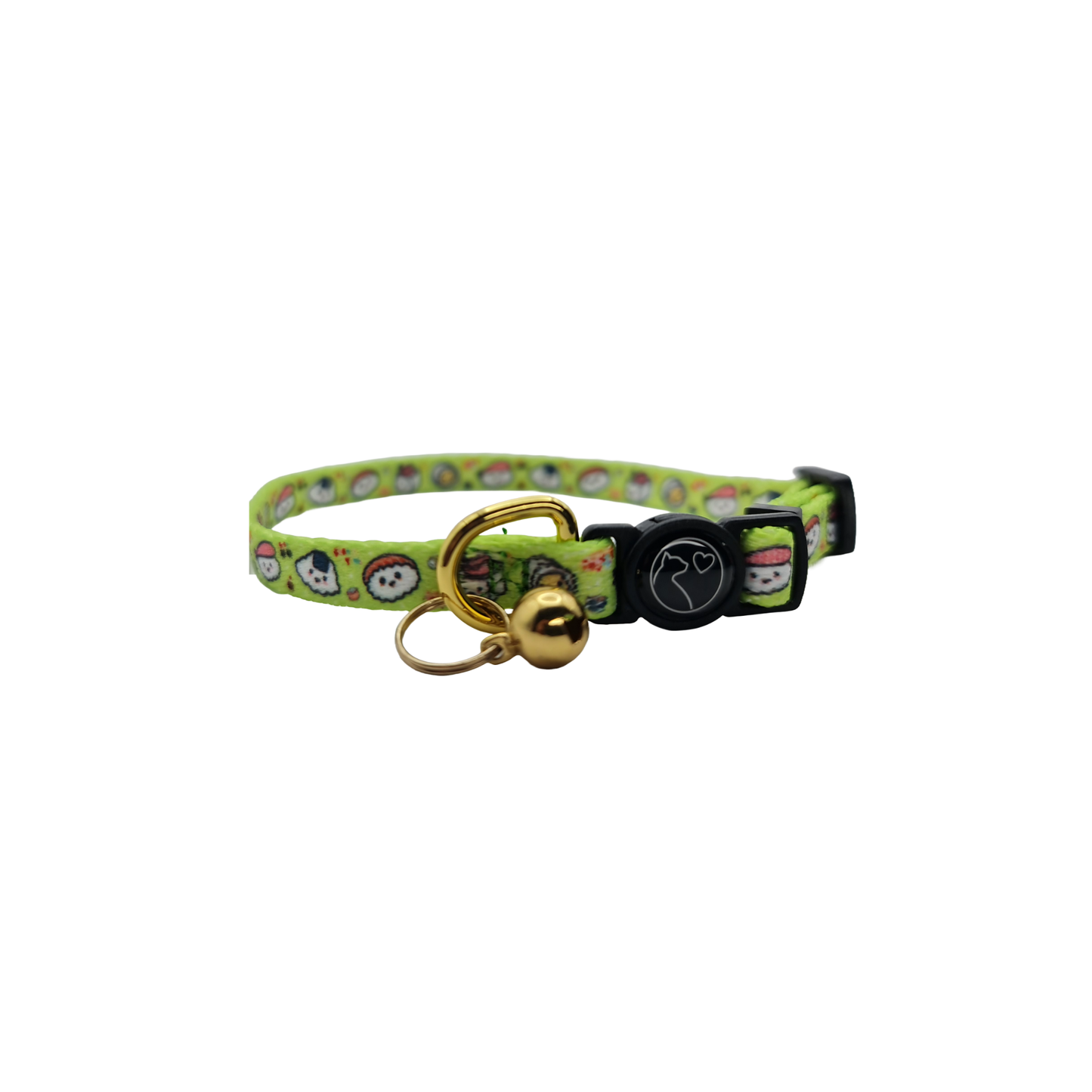 FURRKIDZ Adjustable Cat Collar with Breakaway Buckle Cat Series - Sushi Delight