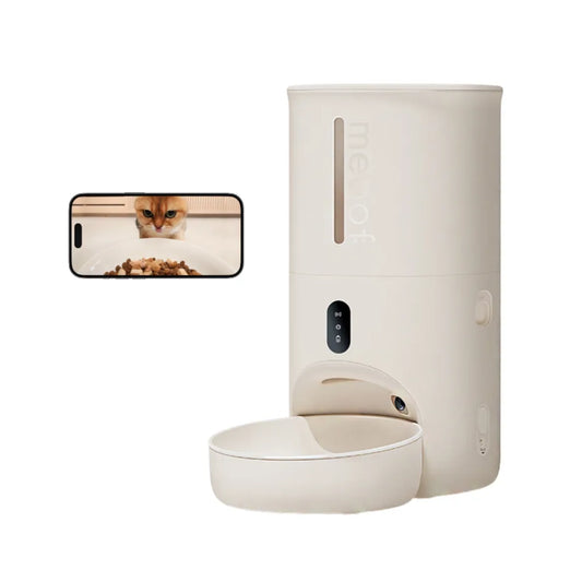 MEOOF SWISSROLL WIRELESS SMART PET FEEDER WITH CAMERA (SINGLE BOWL) (4L)