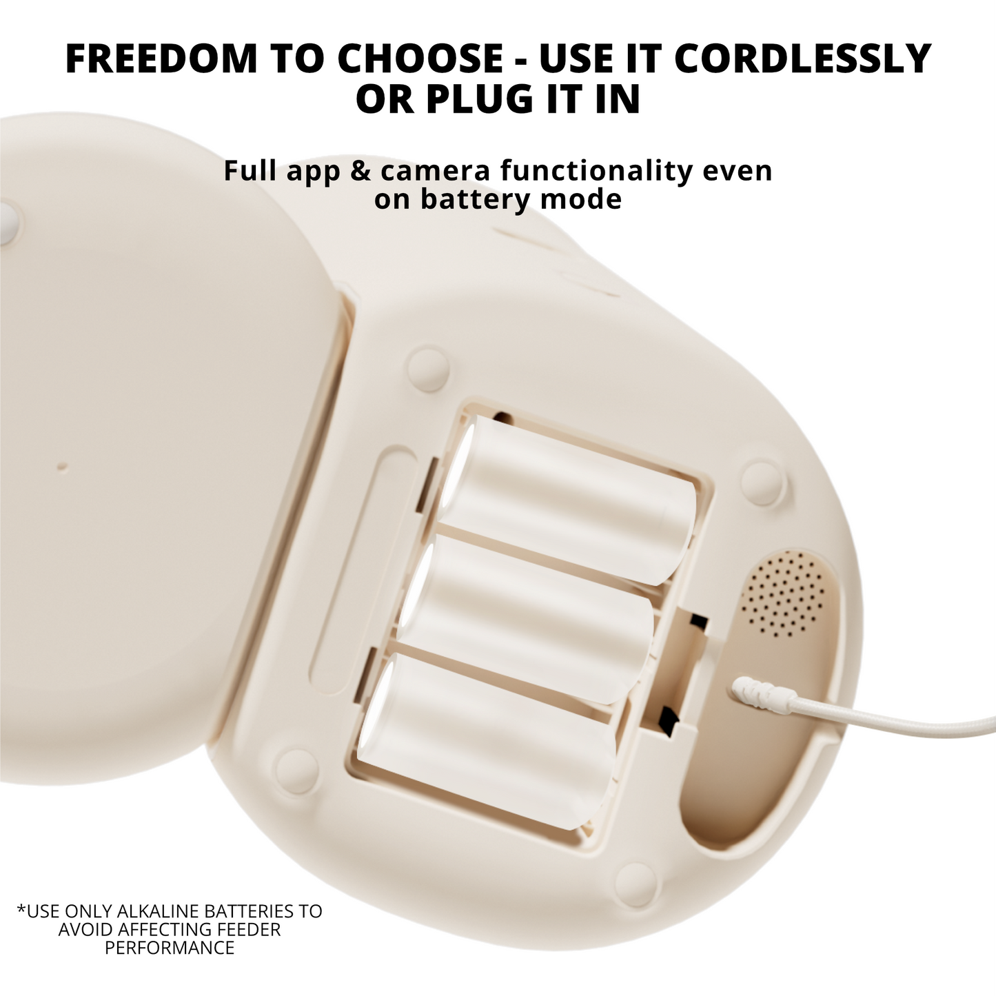 MEOOF SWISSROLL WIRELESS SMART PET FEEDER WITH CAMERA