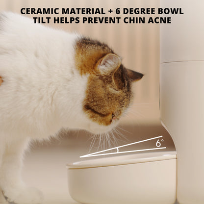 MEOOF SWISSROLL WIRELESS SMART PET FEEDER WITH CAMERA (SINGLE BOWL) (4L)