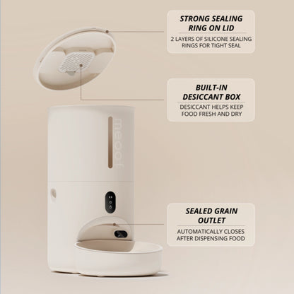 MEOOF SWISSROLL WIRELESS AUTOMATIC WIFI PET FEEDER (4L)