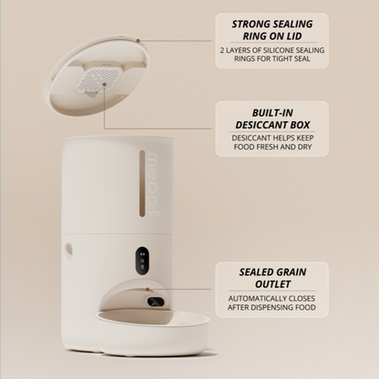 MEOOF SWISSROLL WIRELESS SMART PET FEEDER WITH CAMERA