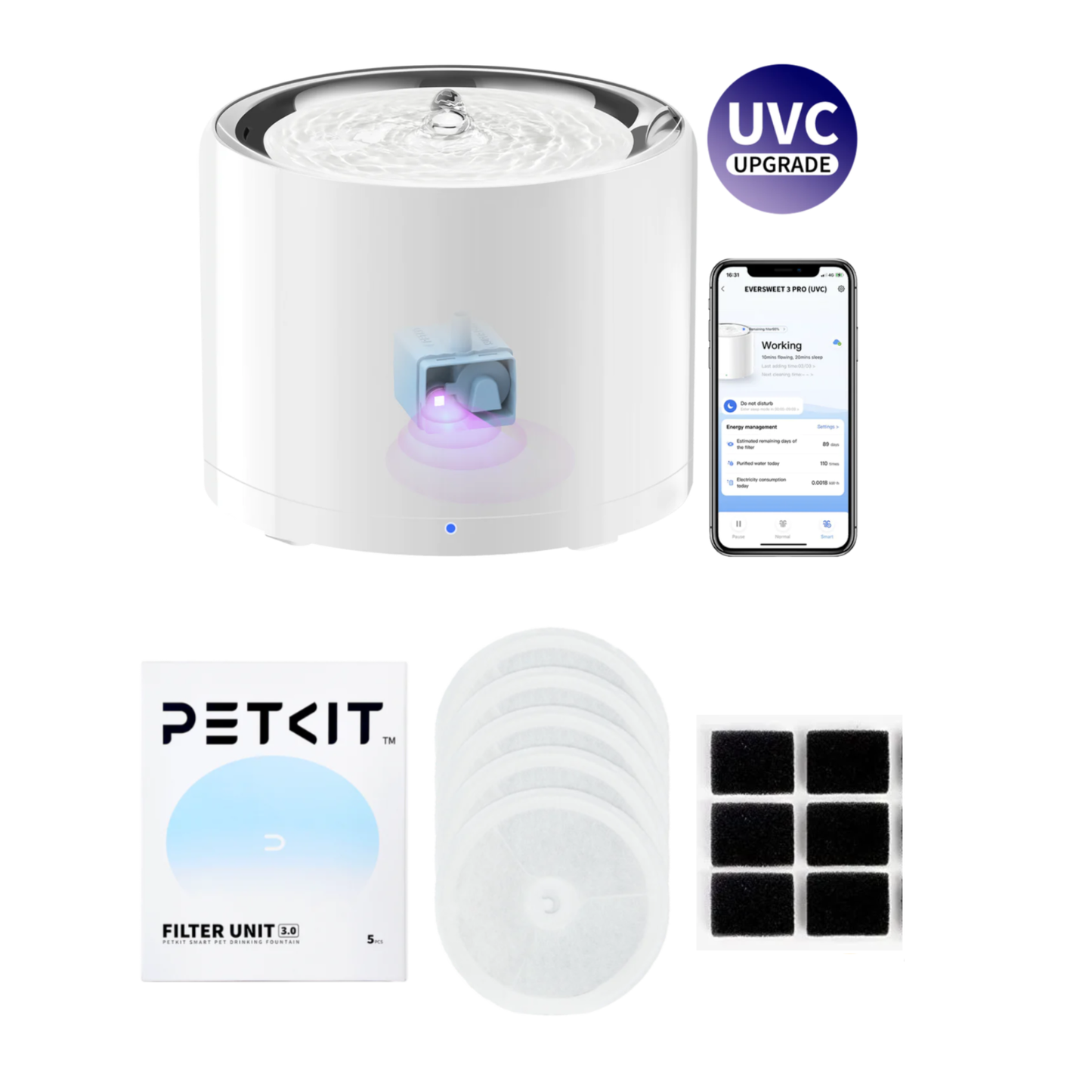 PETKIT EVERSWEET 3 PRO (UVC) PET WATER FOUNTAIN