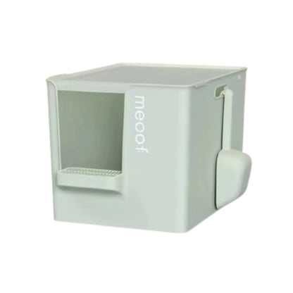 MEOOF GRAND VILLA CAT LITTER BOX (GREEN)