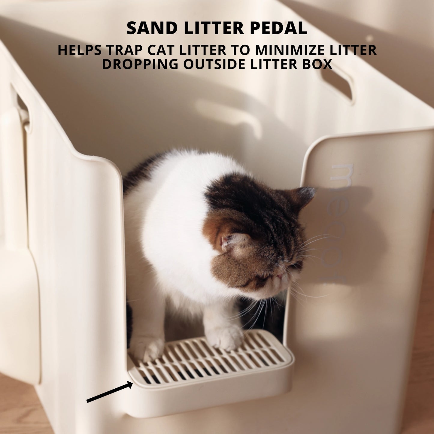 MEOOF GRAND VILLA CAT LITTER BOX (BLUE)