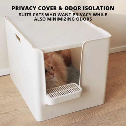 MEOOF GRAND VILLA CAT LITTER BOX (BLUE)