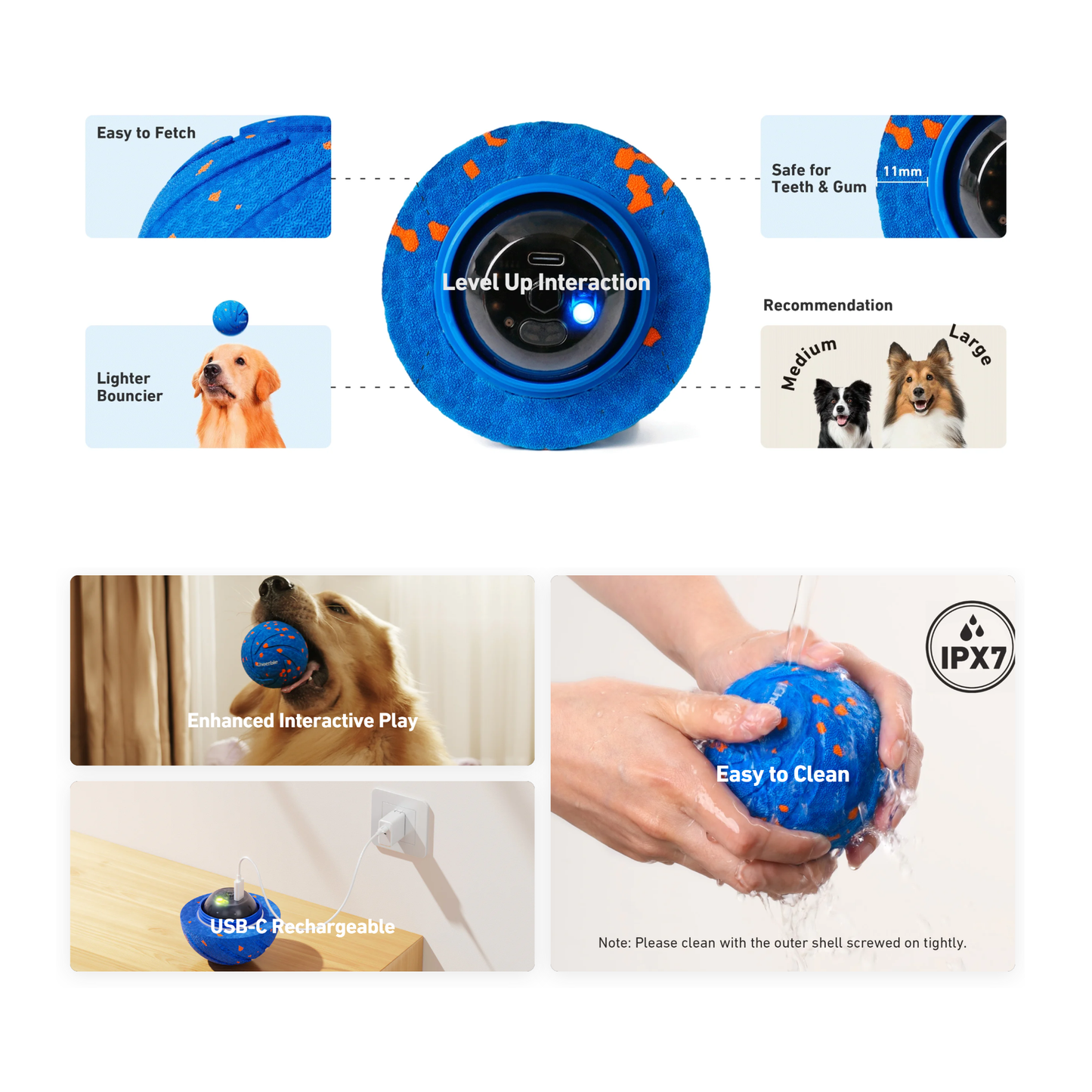 CHEERBLE WICKED BALL AIR AUTOMATIC INTERACTIVE TOY (DOG)