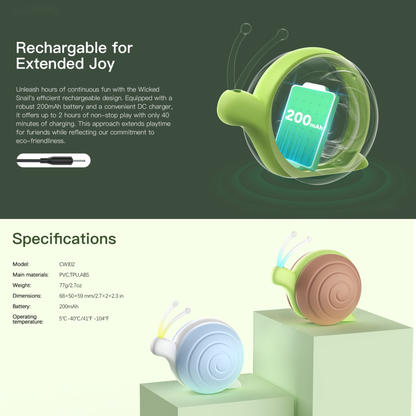 CHEERBLE WICKED SNAIL AUTOMATIC INTERACTIVE TOY (CAT)
