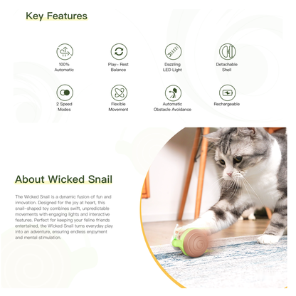 CHEERBLE WICKED SNAIL AUTOMATIC INTERACTIVE TOY (CAT)