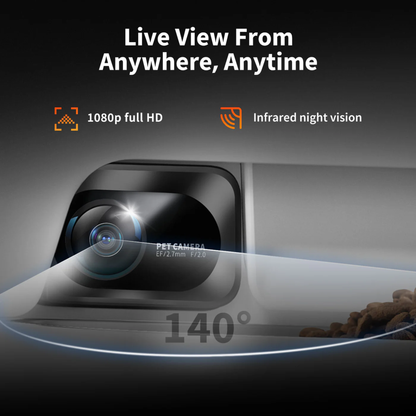 PETKIT YUMSHARE DUAL-HOPPER AUTOMATIC FEEDER WITH CAMERA